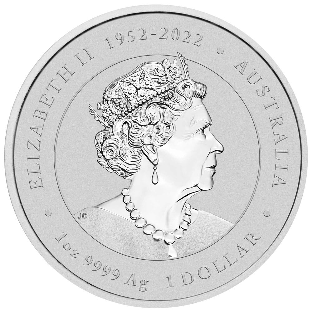 Stříbrná mince 1 oz Červený drak Lunární série III 2024 Kolorovaná v kartě 