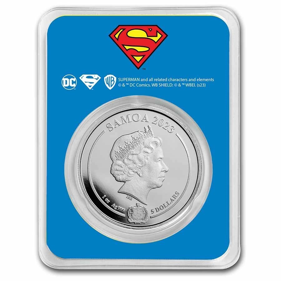 Stříbrná mince 1 oz Superman DC Comics 2023 TEP BU