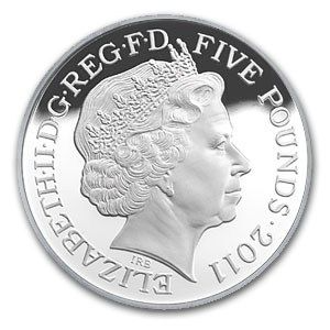 Stříbrná mince 1 oz Královská svatba princ William Kate Middleton 2011 Proof