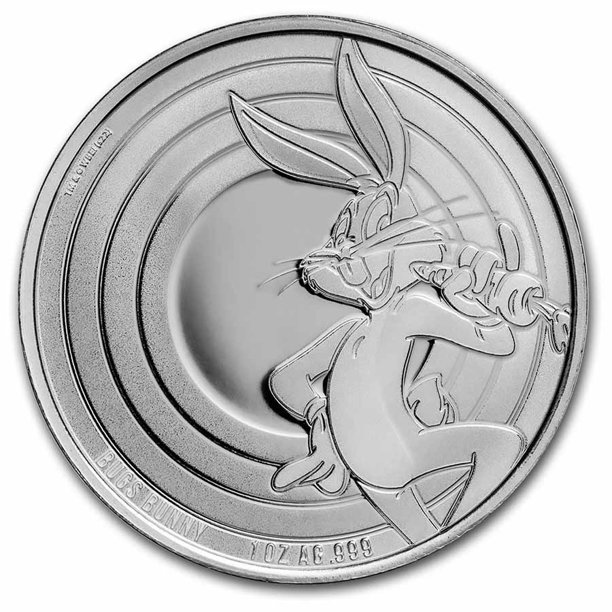 Stříbrná mince 1 oz Bugs Bunny Looney Tunes 2022 BU