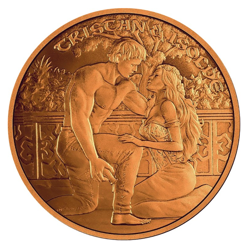 Měděná medaile 1 oz Tristan a Isolda- láska na věčnost 2023