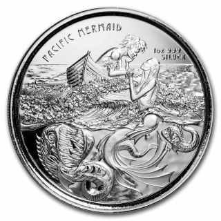 Stříbrná mince Pacific Mořská panna 1 oz 2021