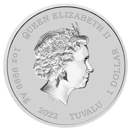 Stříbrná mince 1 oz James Bond 007 2022 Kolorovaná černá v kartě