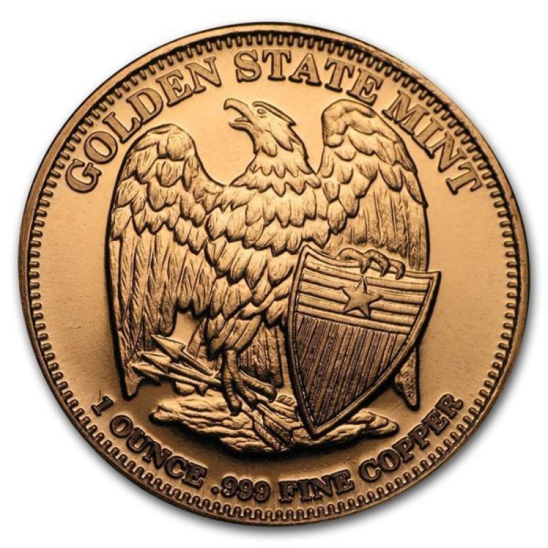 Měděná medaile 1 oz Hlava Indiána 1 Cent USA 