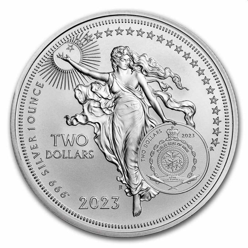 Stříbrná mince 1 oz Marii Curie Sklodowska  Ikony Inspirace 2023 BU