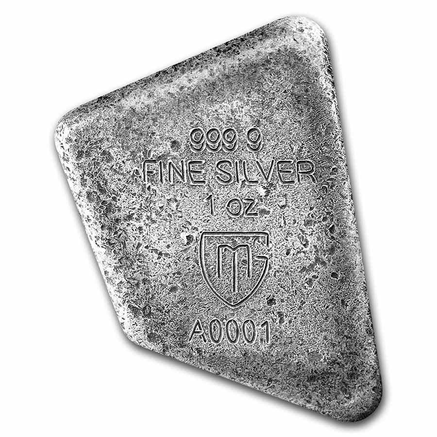 Stříbrná runa 1 oz Ansuz Germania Mint Fluorescenční 