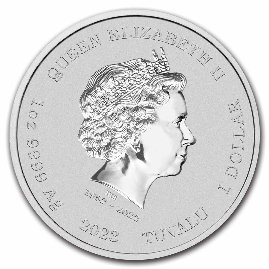 Stříbrná mince 1 oz Casino Royale Chip James Bond 2023 v kartě