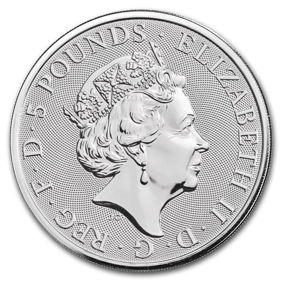  Stříbrná mince 2 oz Falcon of the Plantagenets Queen Beast 2019