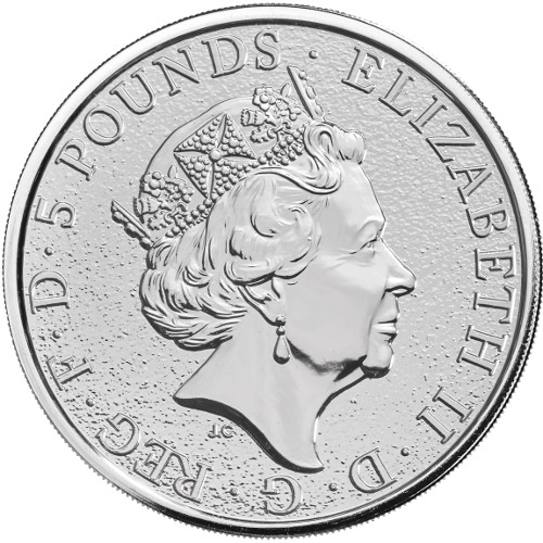  Stříbrná mince 2 oz  Red Dragon of Wales Queen Beast 2017