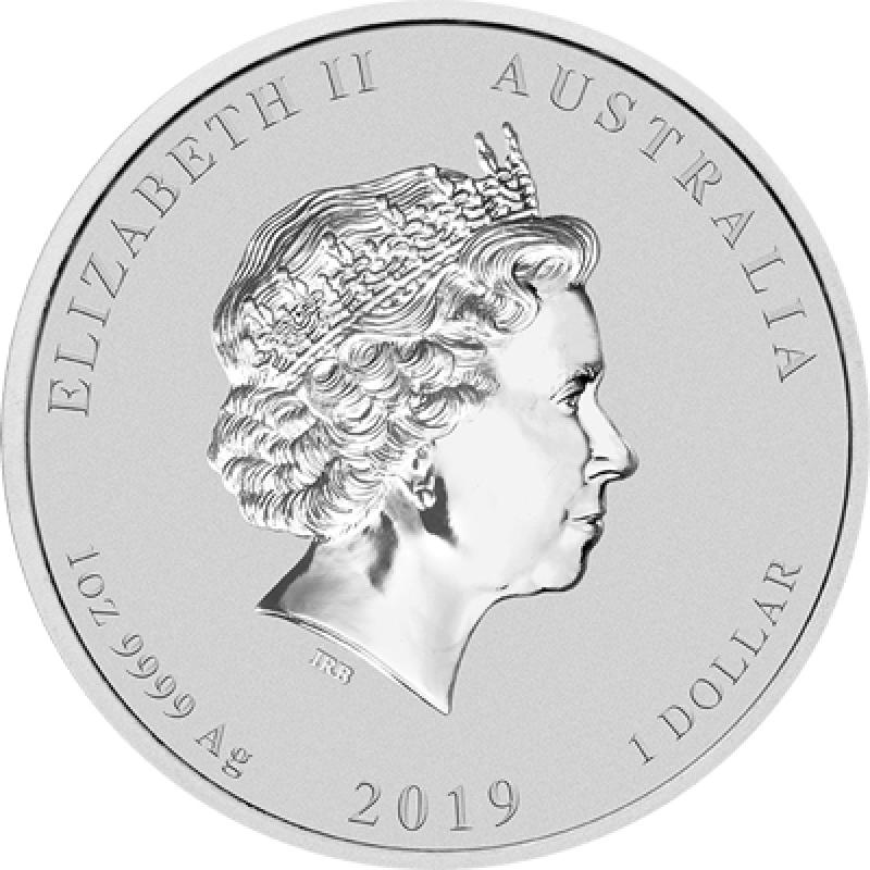 Stříbrná mince 1 oz Rok Vepře Lunární série II 2019