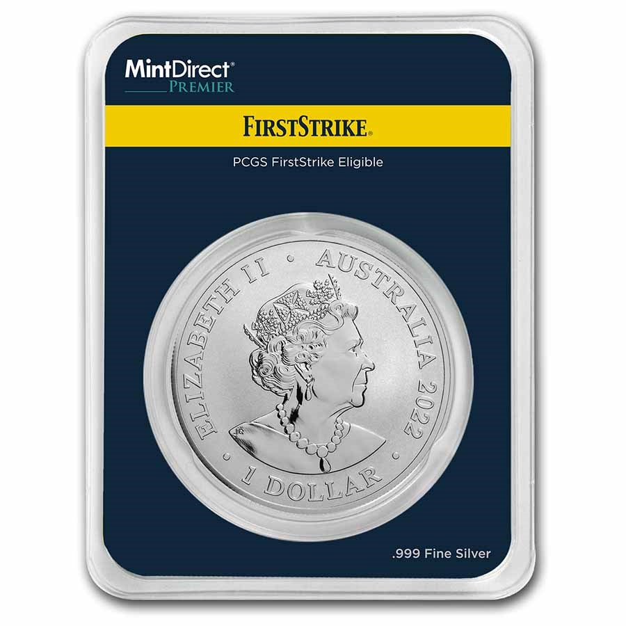 Stříbrná mince 1 oz Delfín 2022 Apmex MintDirect® PCGS