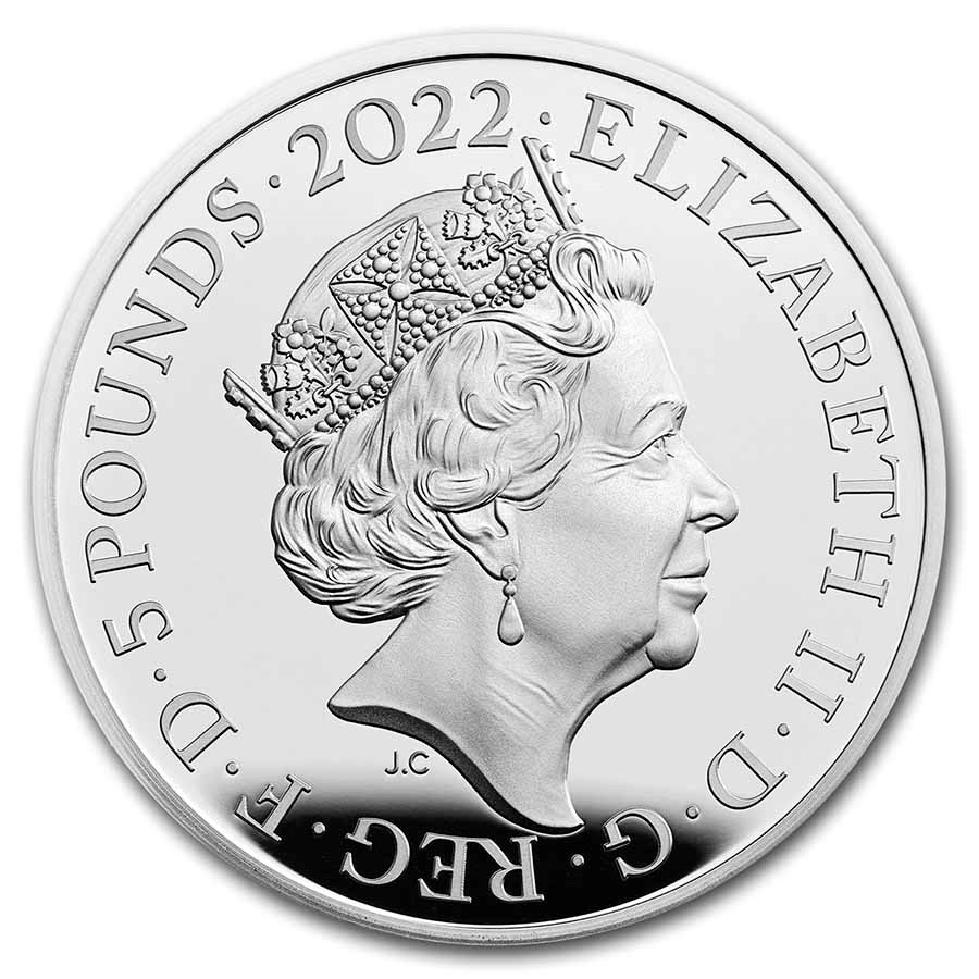 Stříbrná mince The Queens Reign The Commonwealth  Piedfort 2022 (UK22QCPF)