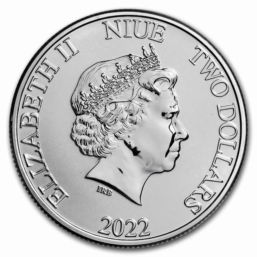Stříbrná mince 1 oz Silent Mary Piráti z Karibiku 2022 BU