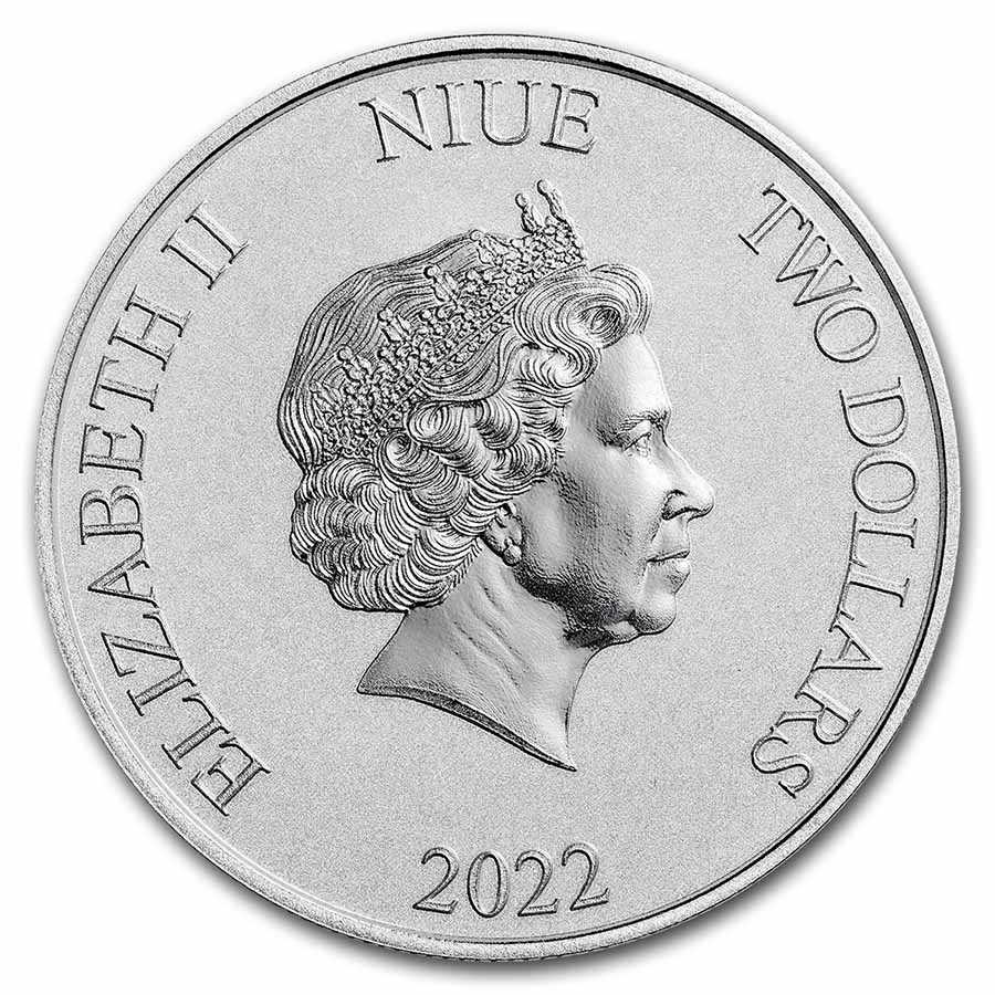 Stříbrná mince 1 oz Donald Duck Christmas 2022 BU