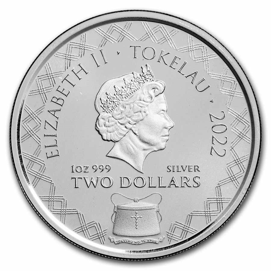 Stříbrná mince 1 oz Komodský drak 2022 BU
