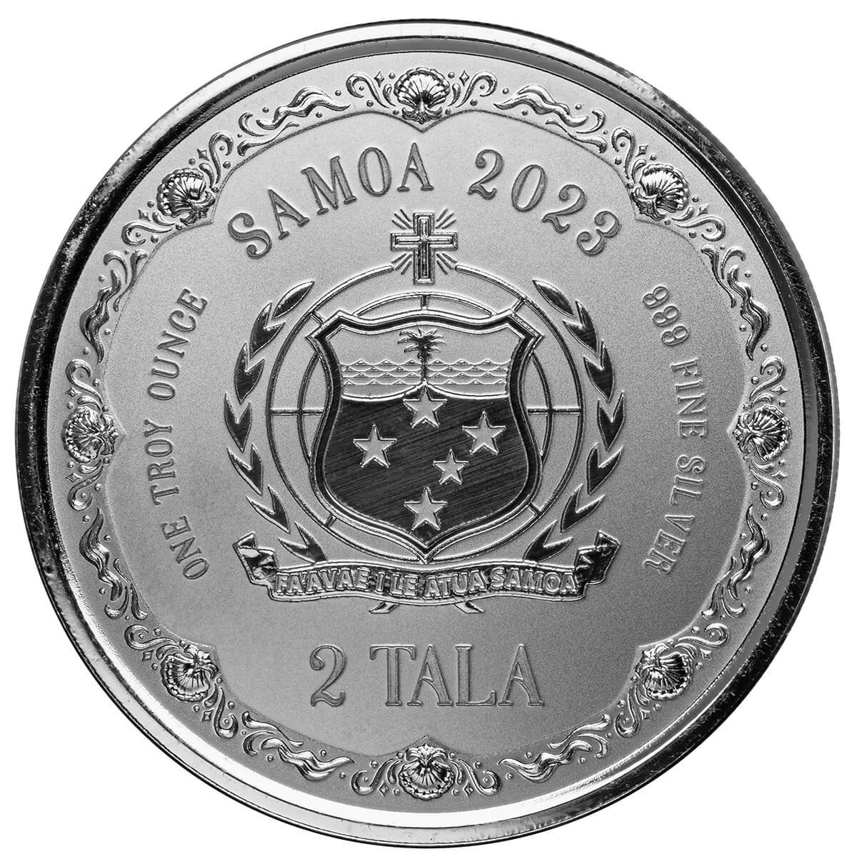 Stříbrná mince 1 oz Mořská panna Matka a Dcera Proof 2023 Kolorovaná TEP
