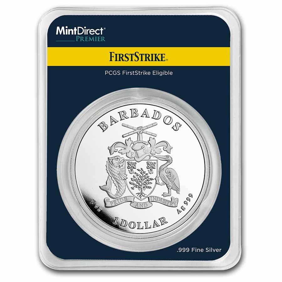 Stříbrná mince 1 oz Chobotnice 2023 Apmex MintDirect® PCGS