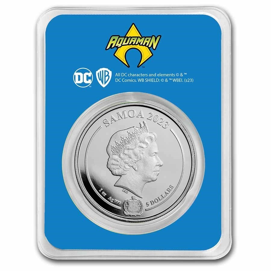 Stříbrná mince 1 oz Aquaman DC Comics 2023 TEP