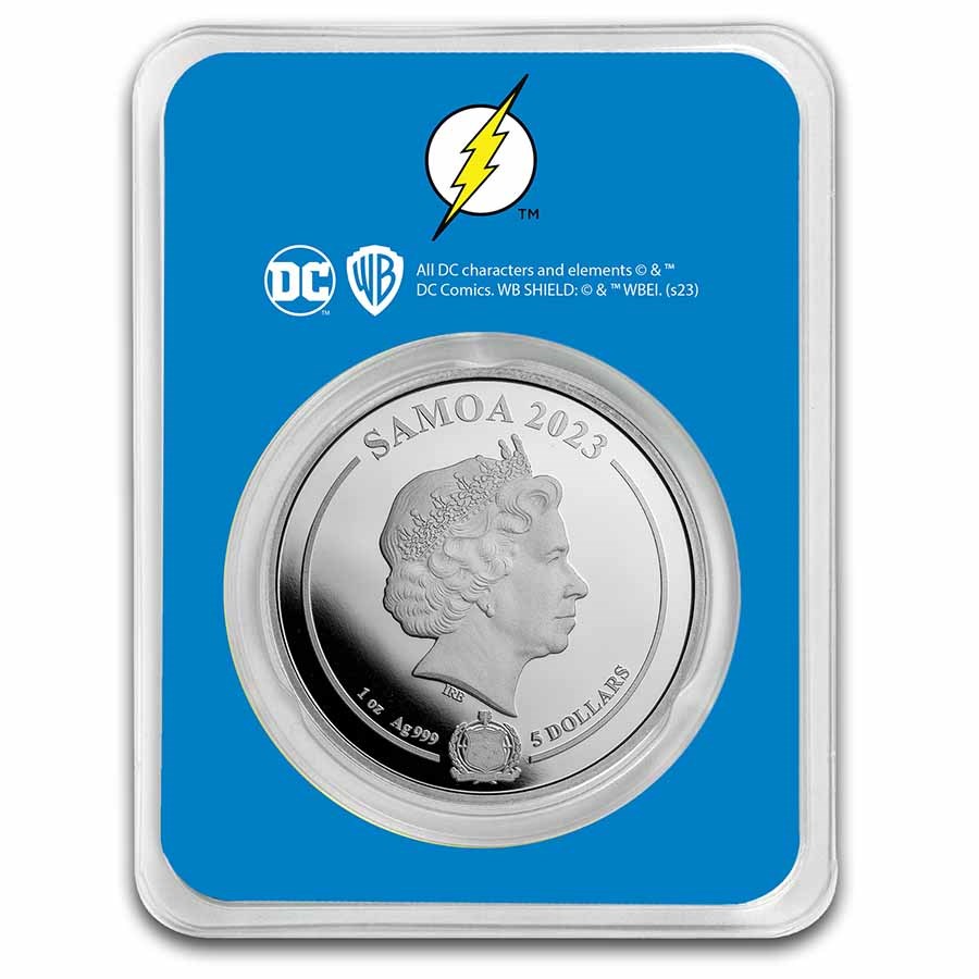 Stříbrná mince 1 oz Flash DC Comics 2023 BU TEP