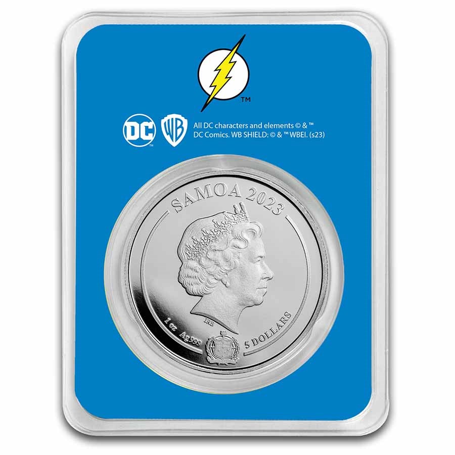 Stříbrná mince 1 oz Flash DC Comics 2023 Kolorovaná TEP