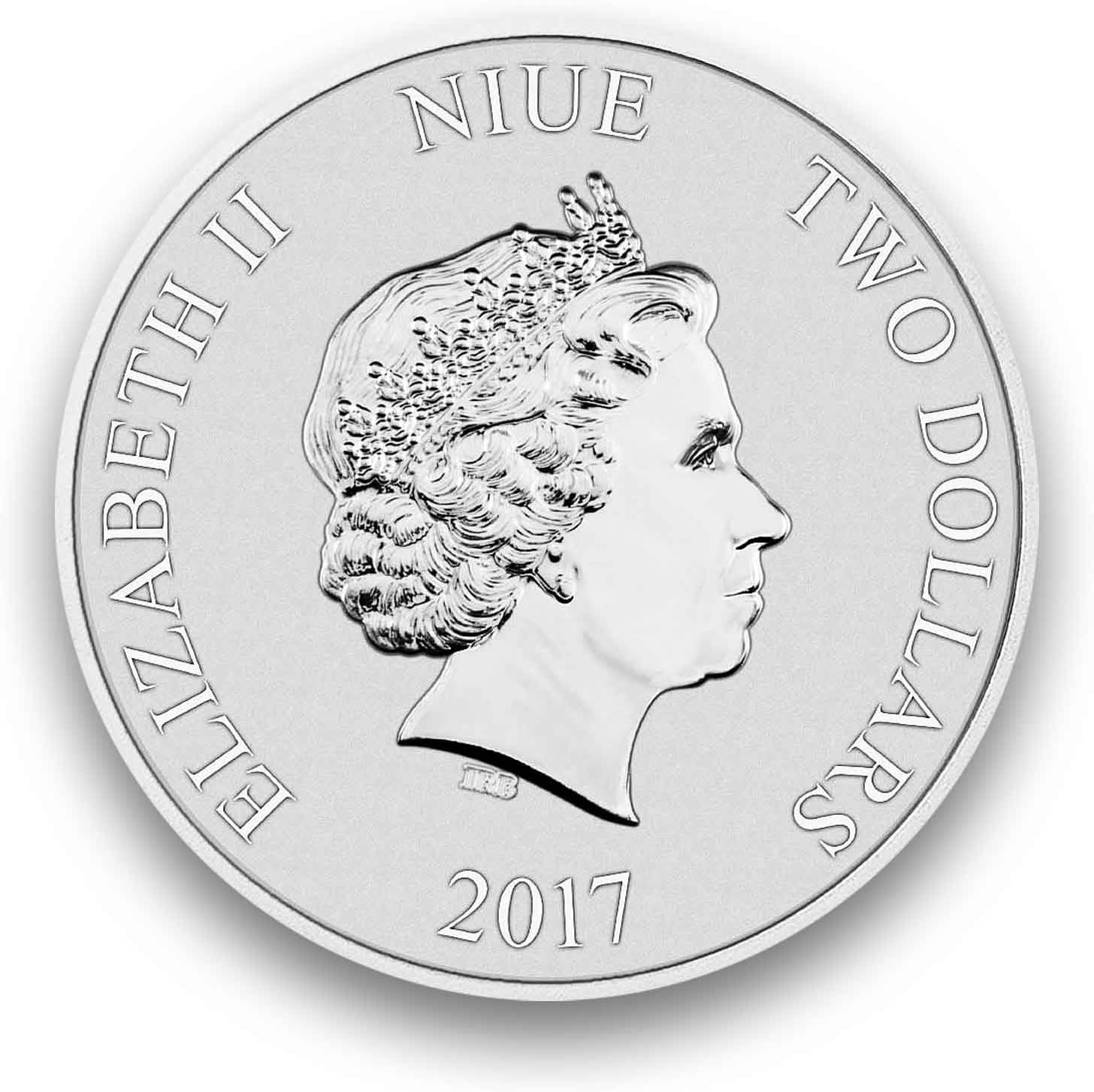 Stříbrná mince 1 oz Darth Vader 2017 BU