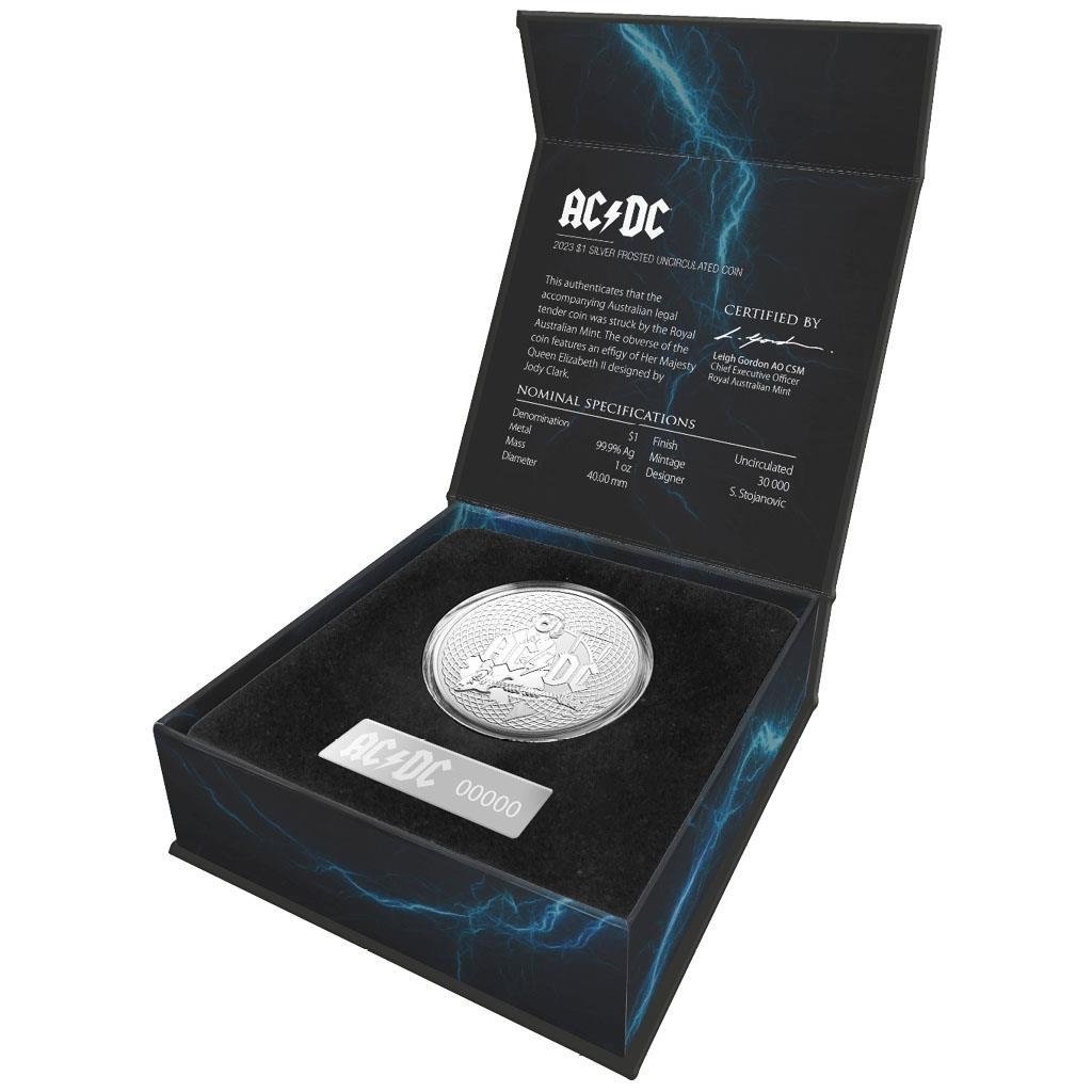 Stříbrná mince 1 oz AC/DC Frosted 2023
