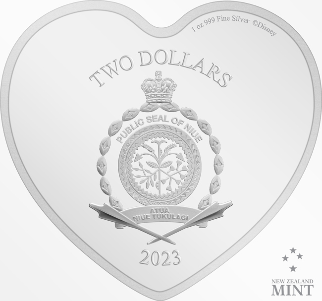 Stříbrná mince 1 oz Mickey a Minnie - "Láska vždy vyhrává" 2023 Kolorovaná