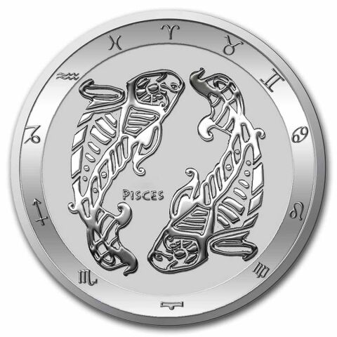 Stříbrná mince 1 oz Ryby Zodiac Limitovaná edice