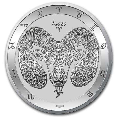Stříbrná mince 1 oz Beran Zodiac Limitovaná edice