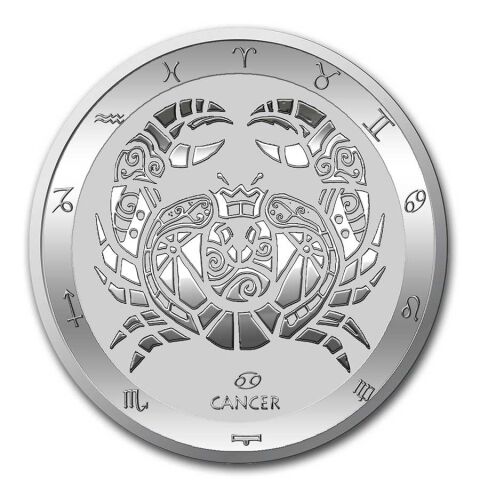 Stříbrná mince 1 oz Rak Zodiac Limitovaná edice