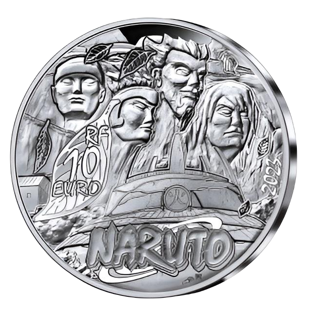 Stříbrná medaile 22,2 g Naruto Manga 2023 Proof