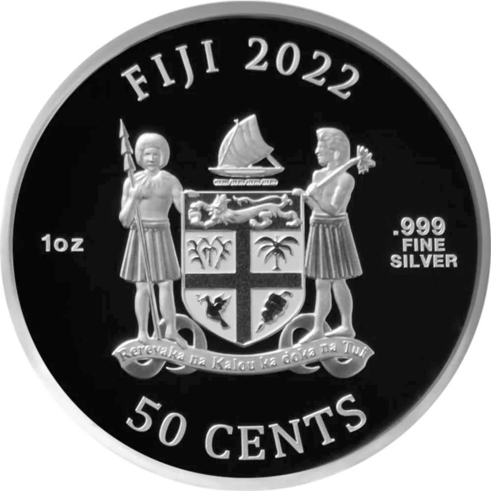 Stříbrná mince 1 oz Kočka typ 2 2022 Kolorovaná Proof