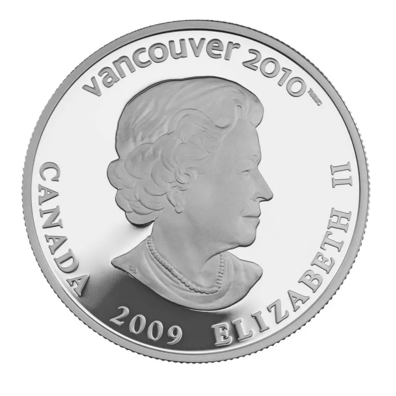 Stříbrná mince 1 oz Běh na lyžích Vancouver Zimní olympijské hry 2009