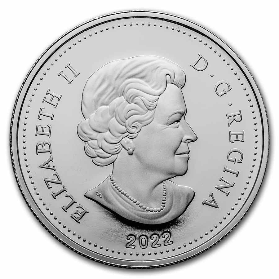 Stříbrná mince 3/4 oz Platinové jubileum Královny Alžběty II. 2022 Proof RM