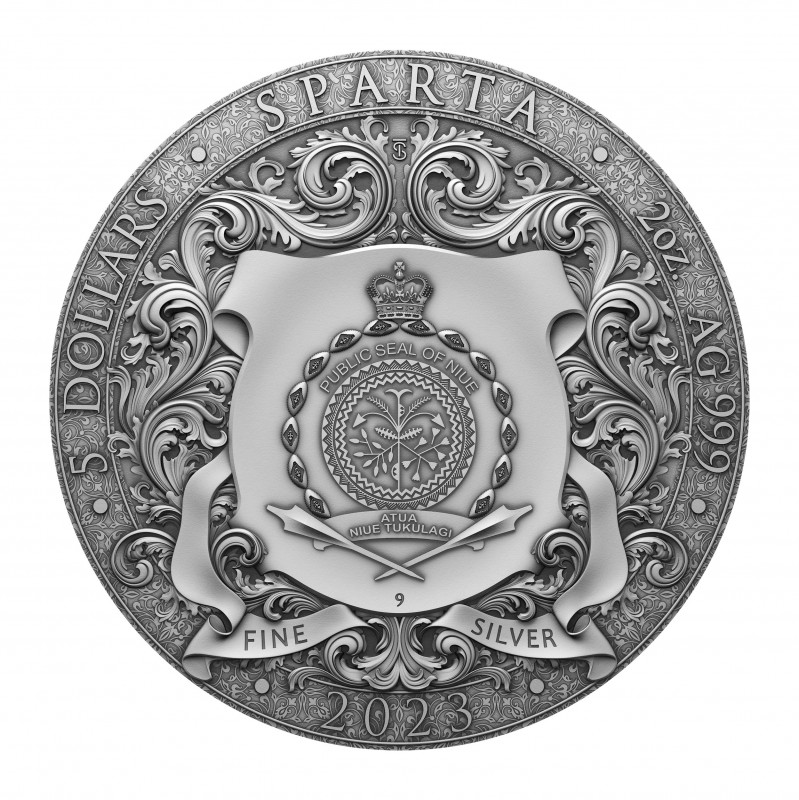Stříbrná mince 2 oz Sparta 2023