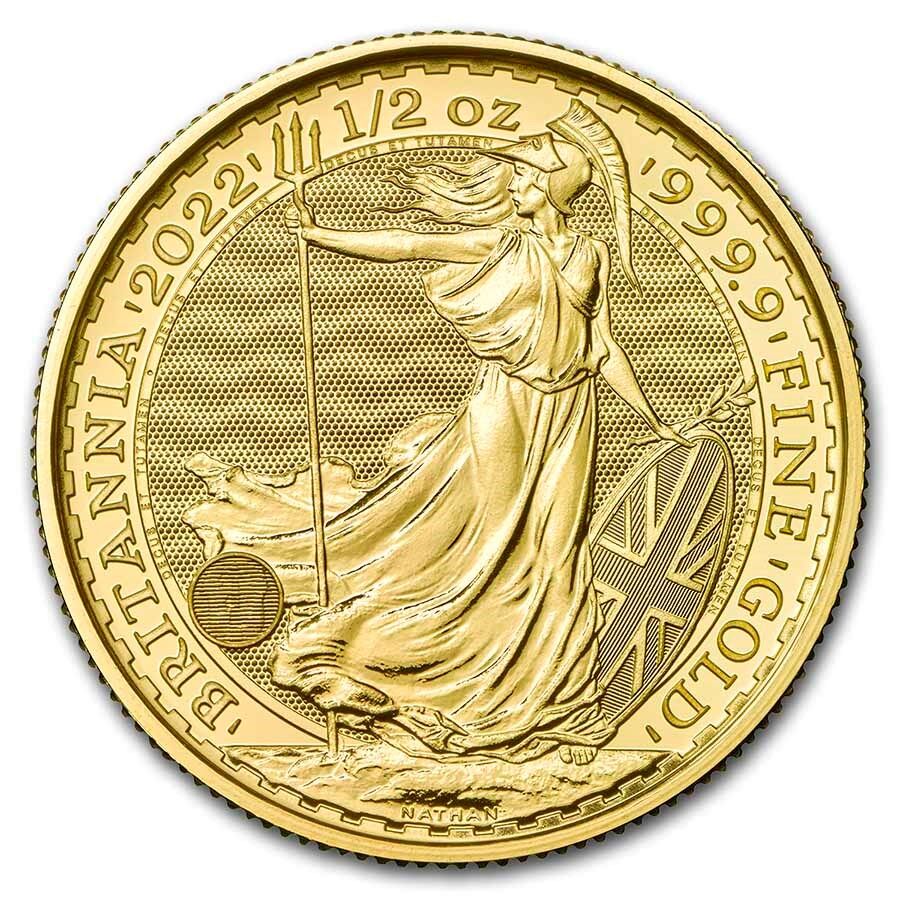 Zlatá mince 1/2 oz Britannia