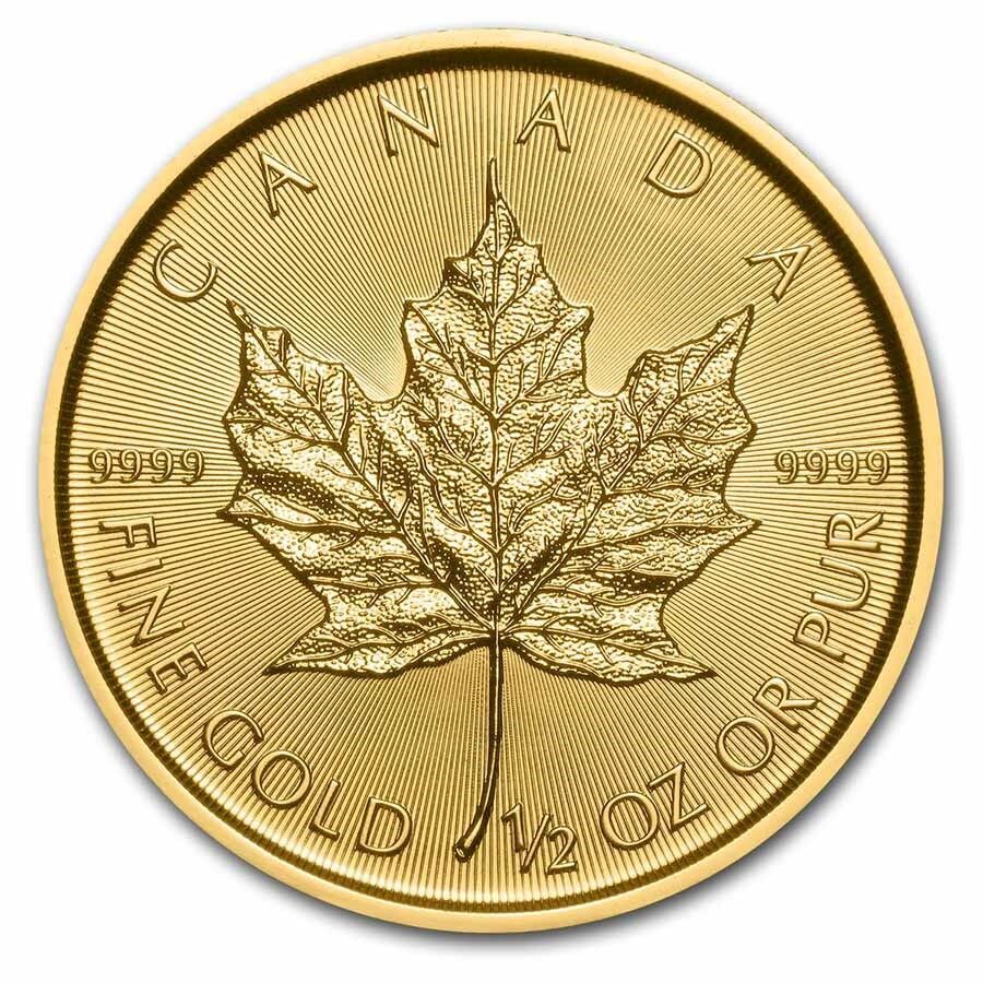 Zlatá mince 1/2 oz Maple Leaf 