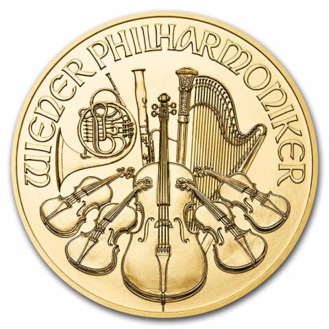 Zlatá mince 1/2 oz Wiener Philharmoniker