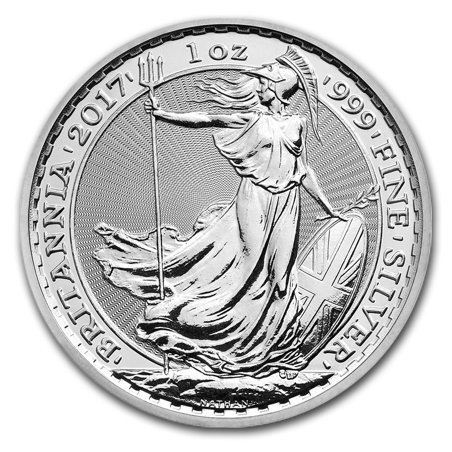 Stříbrná mince 1 oz Britannia 2017 BU