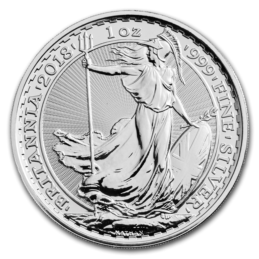 Stříbrná mince 1 oz Britannia 2018 BU