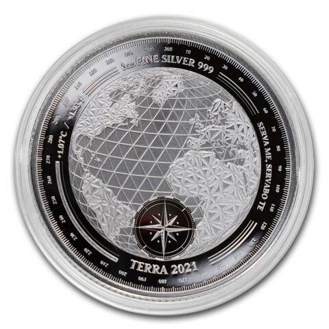 Stříbrná mince 1 oz Terra 2021 Proof