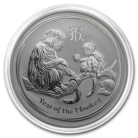 Stříbrná mince 1 oz Lunární série II Opice 2016
