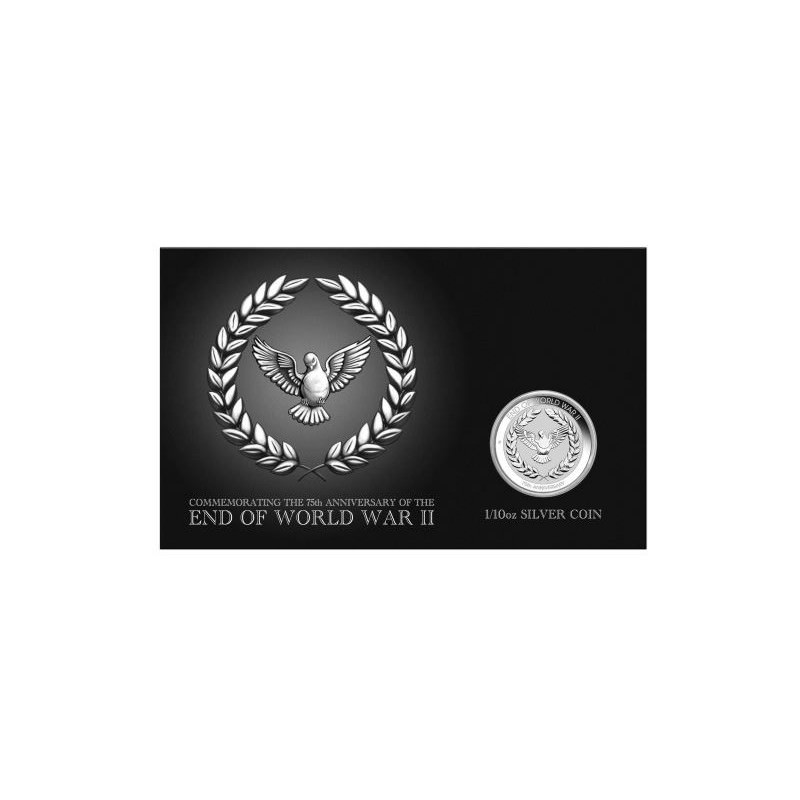 Stříbrná mince 1/10 oz 75. výročí konce druhé světové války 2020 BU