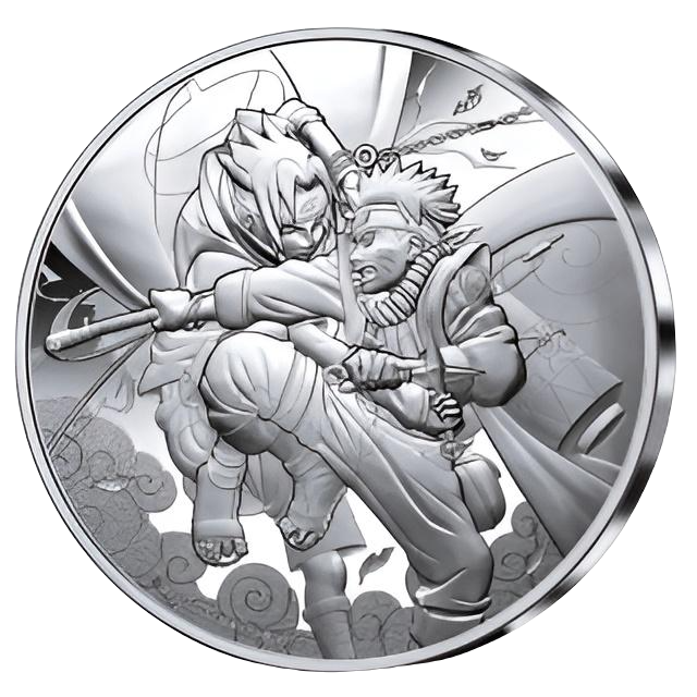 Stříbrná medaile 22,2 g Naruto Manga 2023 Proof