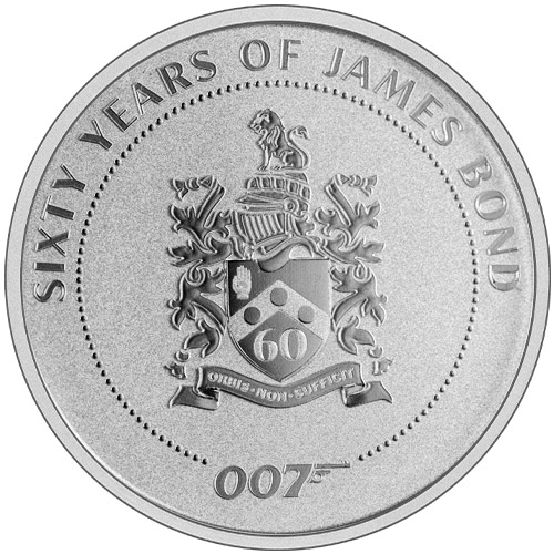 Stříbrná mince 1 oz James Bond 007 "Rodinný Erb" 2022 BU