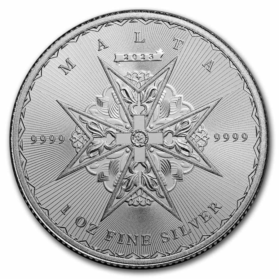 Stříbrná mince 1 oz Maltézský kříž 2023 BU