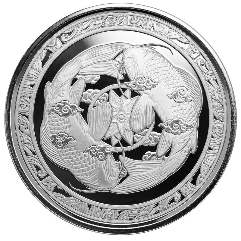 Stříbrná mince 1 oz Koi Fish 2023 BU PŘEDOBJEDNÁVKA