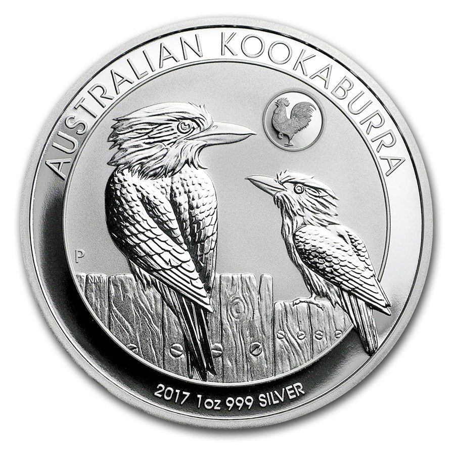Stříbrná mince 1 oz Kookaburra Rooster Privy 2017 BU 
