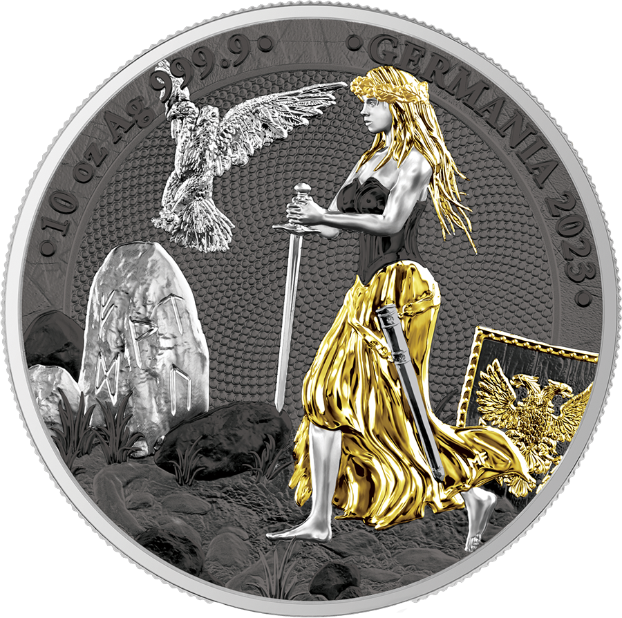 Stříbrná mince 10 oz Germania ANA edition 2023 BU