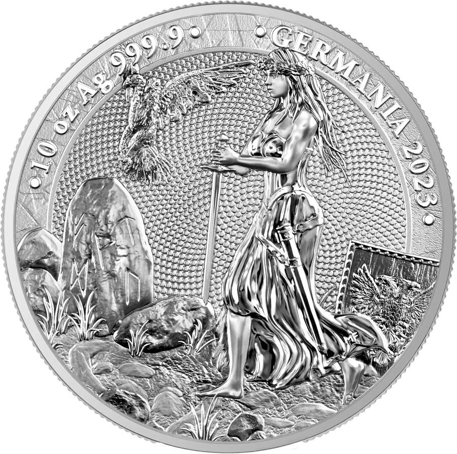 Stříbrná mince 10 oz Germania 2023 BU